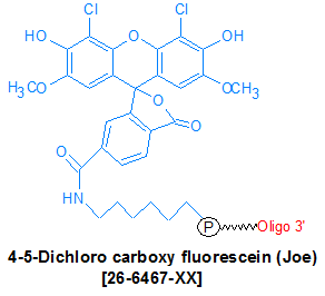 picture of Joe (4-5-Dichloro carboxy fluorescein)